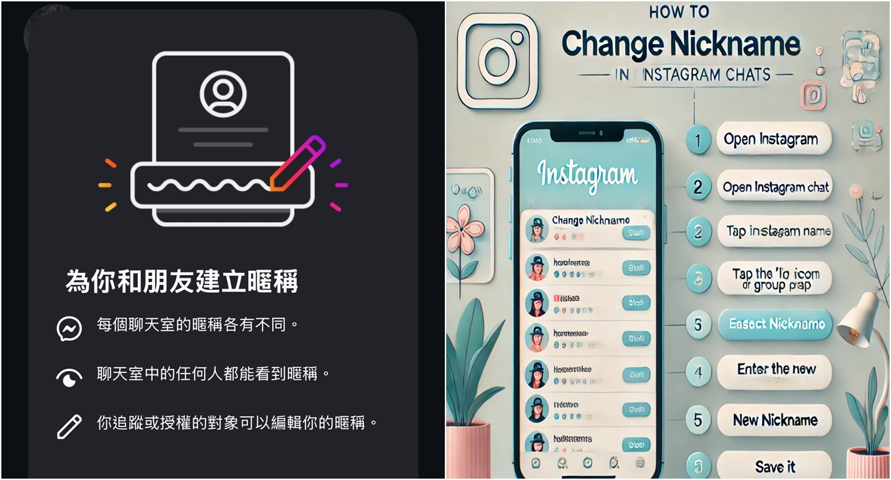 【科技新知】IG訊息如何改暱稱？Instagram聊天室用戶名稱更改教學！