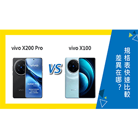 【機型比較】vivo X200 Pro和X100差異在哪？規格表快速比較！